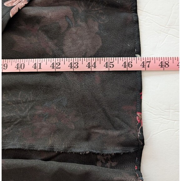 The Pyramid Collection Butterfly Floral Dark Romance Tunic Kimono 1X - Picture 12 of 13